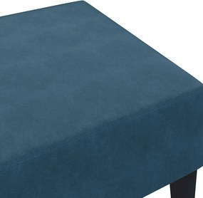 vidaXL Υποπόδιο Μπλε 77x55x31 εκ. Βελούδινο