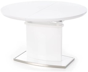 Τραπέζι Houston 215, Γυαλιστερό λευκό, 76cm, 68 kg, Επιμήκυνση, Ινοσανίδες μέσης πυκνότητας, Ινοσανίδες μέσης πυκνότητας, Μέταλλο | Epipla1.gr