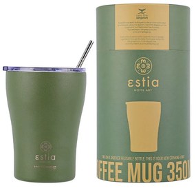 Estia 01-13813 Save The Aegean Ποτήρι Θερμός Ανοξείδωτο BPA Free 350ml με Καλαμάκι, Forest Spirit