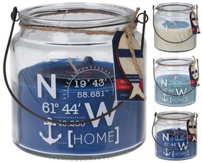 Αρωματικό Κερί CC5061250 Σε γυάλινο δοχείο, 10.2 x 10 cm Σε 3 επιλογές σχεδίου και αρώματος