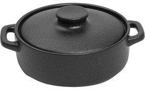 Γάστρα Πυρίμαχη Lava NOL104 Φ16cm Κεραμική Black Espiel Ceramic