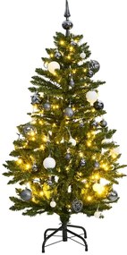 vidaXL Χριστουγεν. Δέντρο Τεχνητό Αρθρωτό με 150 LED & Μπάλες 150 εκ.