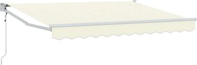 vidaXL Ηλεκτρικό Αναδιπλούμενο Σκίαστρο Κρεμ 2,5 x 2 m