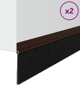 vidaXL Αυτοκόλλητες σφραγίδες πόρτας 2 pcs Καφέ 100 cm