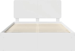 vidaXL Σκελετός Κρεβατιού Λευκό 140 x 190 cm Στερεά ξυλεία πεύκου