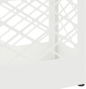 vidaXL Βάση ομπρέλας βροχής Λευκό 28 x 12 x 41 εκ Ατσάλι