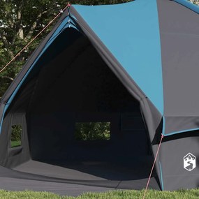 vidaXL Τέντα Teepee 10 Ατόμων 10 άτομο Μπλε και Γκρι