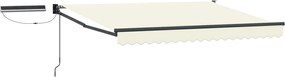 vidaXL Ηλεκτρικό Αναδιπλούμενο Σκίαστρο Κρεμ 3,5 x 2 m