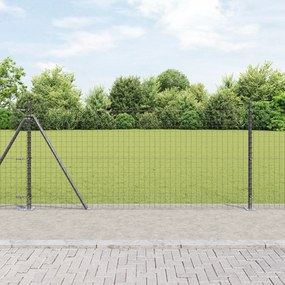 vidaXL Euro Fence με 13 Φλάντζες 0.8x25 μ Γαλβανισμένος χάλυβας