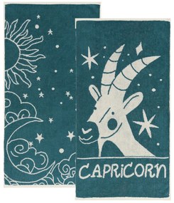 Πετσέτες Προσώπου (Σετ 2τμχ) Kentia Versus Zodiac Capricorn 500gsm