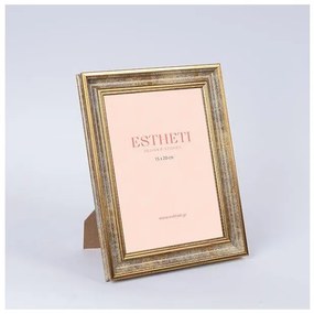 Κορνίζα Πλαστικό Ασημί Αντικε 15x20cm 756-12129 Estheti-756-12129-Ασημί 756-12129