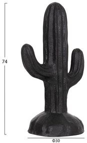 ΔΙΑΚΟΣΜΗΤΙΚΟΣ ΚΑΚΤΟΣ ΔΑΠΕΔΟΥ CACTUS HM4386.01S ΓΥΨΟΣ ΣΕ ΜΑΥΡΟ 42x30x74Υεκ.