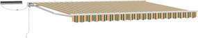 vidaXL Ηλεκτρικό Αναδιπλούμενο Σκίαστρο 4,5 x 3,5 μ