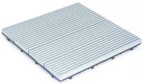 Πλακάκι WPC γραμμωτό 30 x 30εκ γκρι silver