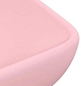 Νιπτήρας Πολυτελής Ορθογώνιος Ροζ Ματ 71x38 εκ. Κεραμικός - Ροζ