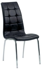 Καρέκλα Spirit Black Σετ 4τμχ 11-1524 42X57X99cm Μέταλλο,Τεχνόδερμα