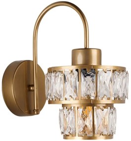 Φωτιστικό Τοίχου - Απλίκα 534LUN6815 15x26x27cm 1xE27 40W Gold Opviq