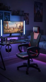 Καρέκλα Gaming Raptor Ace-Kokkino