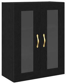 vidaXL Ντουλάπα τοίχου Επιτοίχιο Μαύρη δρυς 69.5 x 34 x 90 εκ.