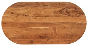 vidaXL Επιφάνεια Τραπεζιού Οβάλ 120x60x3,8 εκ. Μασίφ Ξύλο Ακακίας