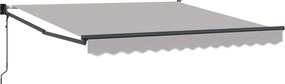 vidaXL Electric Awning 3 x 2,5 m Ανοιχτό γκρι 100% Polyester