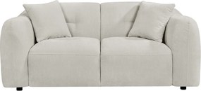 ΚΑΝΑΠΕΣ 2-ΘΕΣΙΟΣ JUNOA HM3334.02 ΕΚΡΟΥ ΥΦΑΣΜΑ 172x89x85Υεκ