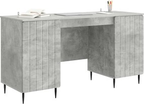 vidaXL Γραφείο Γκρι Σκυροδέματος 142,5 x 50 x 75 εκ.