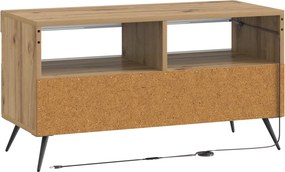 vidaXL Ντουλάπα LED Τηλεόρασης Artisan Δρυς Επεξεργασμένο Ξύλο