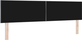 vidaXL LED κεφαλάρι Ανοιχτό γκρι 180 cm ύφασμα