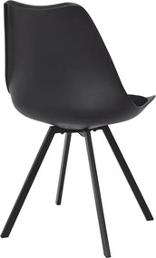 ΚΑΡΈΚΛΕΣ &amp; ΠΟΛΥΘΡΌΝΕΣ CHAIR PP WITH CUSHION ATOM BLACK M4 HD0483