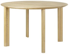 Τραπέζι Τραπεζαρίας Comfort Circle Smooth 5656C5657-5 Φ120x74,7cm Oak Umage Steel,Wood,Mdf