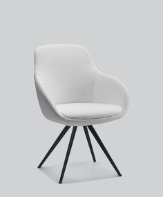 Καρέκλα Simona 60x60x84 Swivel wooden base - Fabric