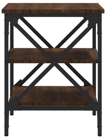 vidaXL Βοηθητικό Τραπέζι Καφέ Δρυς 40x42x50 εκ. Επεξεργασμένο Ξύλο