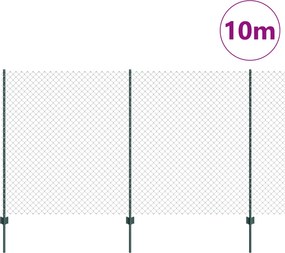 vidaXL Συρματόπλεγμα Περίφραξης με Πάσσαλο 10 x 1,4 μ