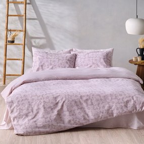 Παπλωματοθήκη Gerani 20 (Σετ 3τμχ) Dusty Pink-Old Rose Kentia Υπέρδιπλo 225x245cm 100% Βαμβάκι