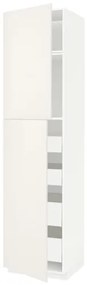 METOD/MAXIMERA ψηλό ντουλάπι με 2 πόρτες/4 συρτάρια, 60x60x240 cm 394.691.43