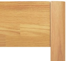 vidaXL Πλαίσιο Κρεβατιού 180 x 200 εκ. από Μασίφ Ξύλο Δρυός