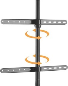 POWERTECH βάση τηλεόρασης δαπέδου PT-1400, 45-65", έως 32kg