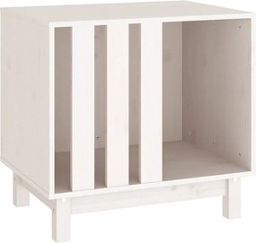 vidaXL Σπίτι Σκύλου Λευκό 60 x 45 x 57 εκ