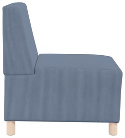 vidaXL Καθίσμα Σαλονιού 2 pcs Μπλε 55 x 74 x 82 εκ. Βελούδο