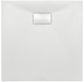 vidaXL Βάση Ντουζιέρας Λευκή 80 x 80 εκ. από SMC
