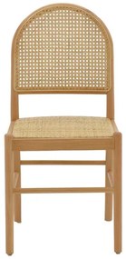 Καρέκλα Alessia ξύλο οξιάς-rattan φυσικό 43x40x89εκ 43x40x89 εκ.
