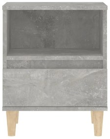 Κομοδίνα 2 τεμ. Γκρι Σκυροδέματος 40 x 35 x 50εκ. - Γκρι