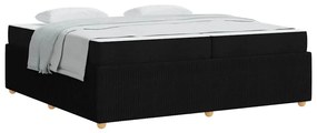 vidaXL Σκελετός Κρεβατιού Άλλο Μαύρο 200 x 200 cm ύφασμα