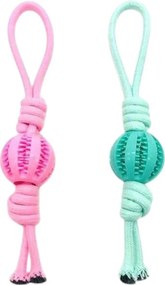 Παιχνίδι σκύλου σχοινί με μπάλα - 35x6cm - 550577