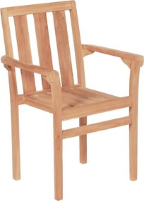 vidaXL Σετ Επίπλων Bistro 3 Τεμαχίων από Μασίφ Ξύλο Teak