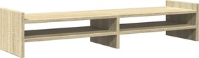 vidaXL Βάση Οθόνης Sonoma Δρυς 100x27x20 εκ. από Επεξ. Ξύλο