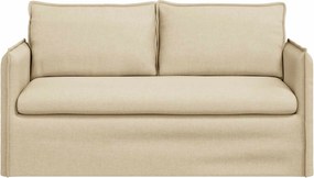 vidaXL Καναπές 140cm Κρεμ Μέταλλο