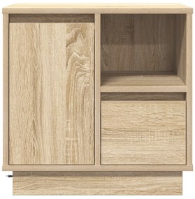 vidaXL κομοδίνο  με LED από Sonoma Oak 50x34,5x50 εκ.