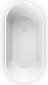 Sirene Cusco Solid Surface 15575 White Matt - Μπανιέρα Ελευθερης Τοποθετησης 155x75